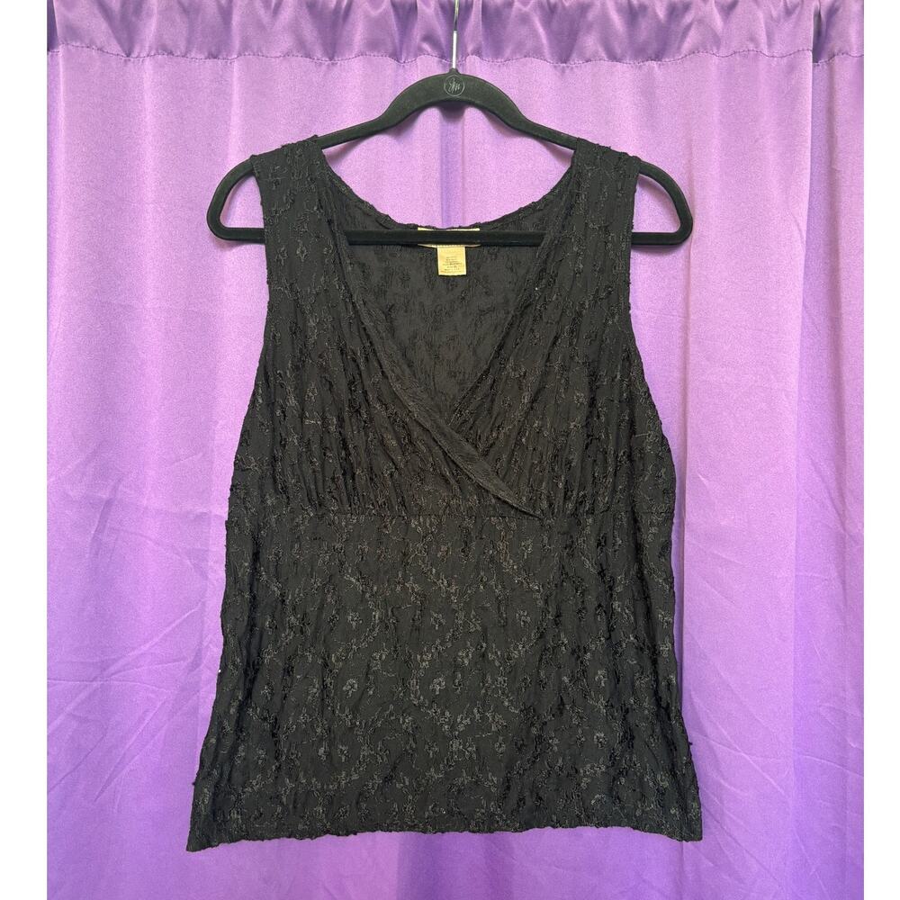 Vintage Y2k 90s Whimsigoth Lace Top Tank Goth Witchy Blouse Shirt